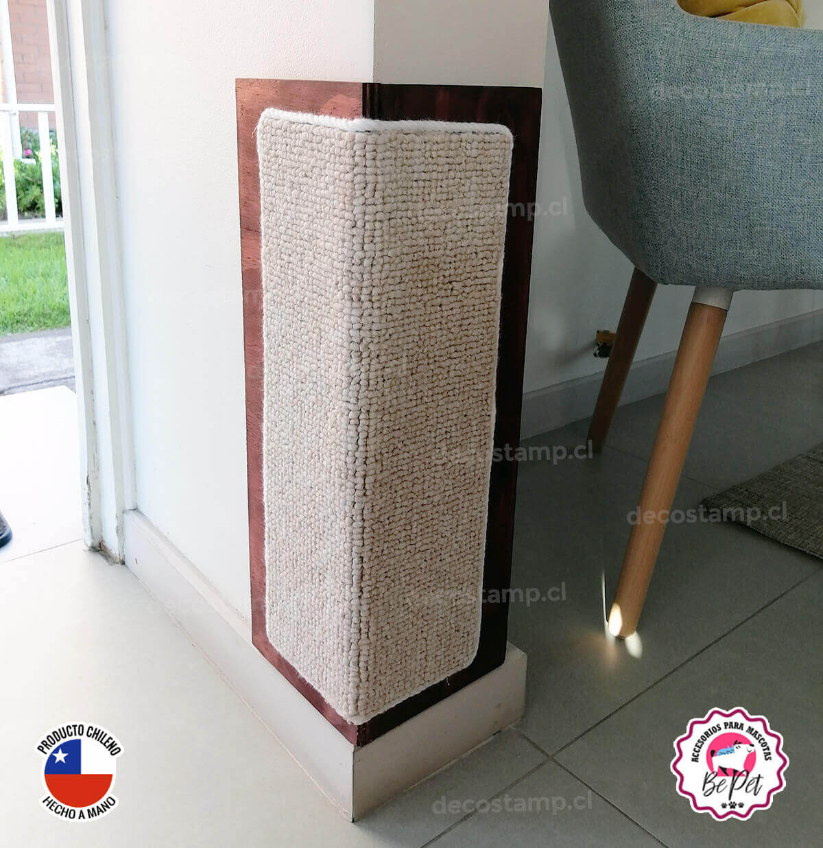 Rascador Gato Alfombra para esquinas de pared