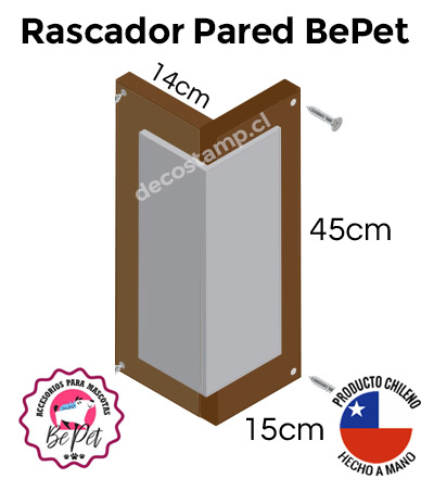 Rascador Gato Alfombra para esquinas de pared